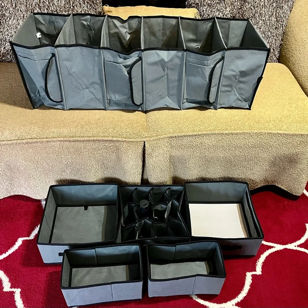 GRAY/BLACK STORAGE ORGANIZER CUBBY SET (VARIOUS SIZES) (GREAT FOR RESELLERS)